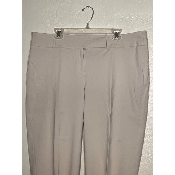 Lane Bryant Womens Beige Dress Capri Pants Size 20 Stretch Blend - Picture 4 of 9